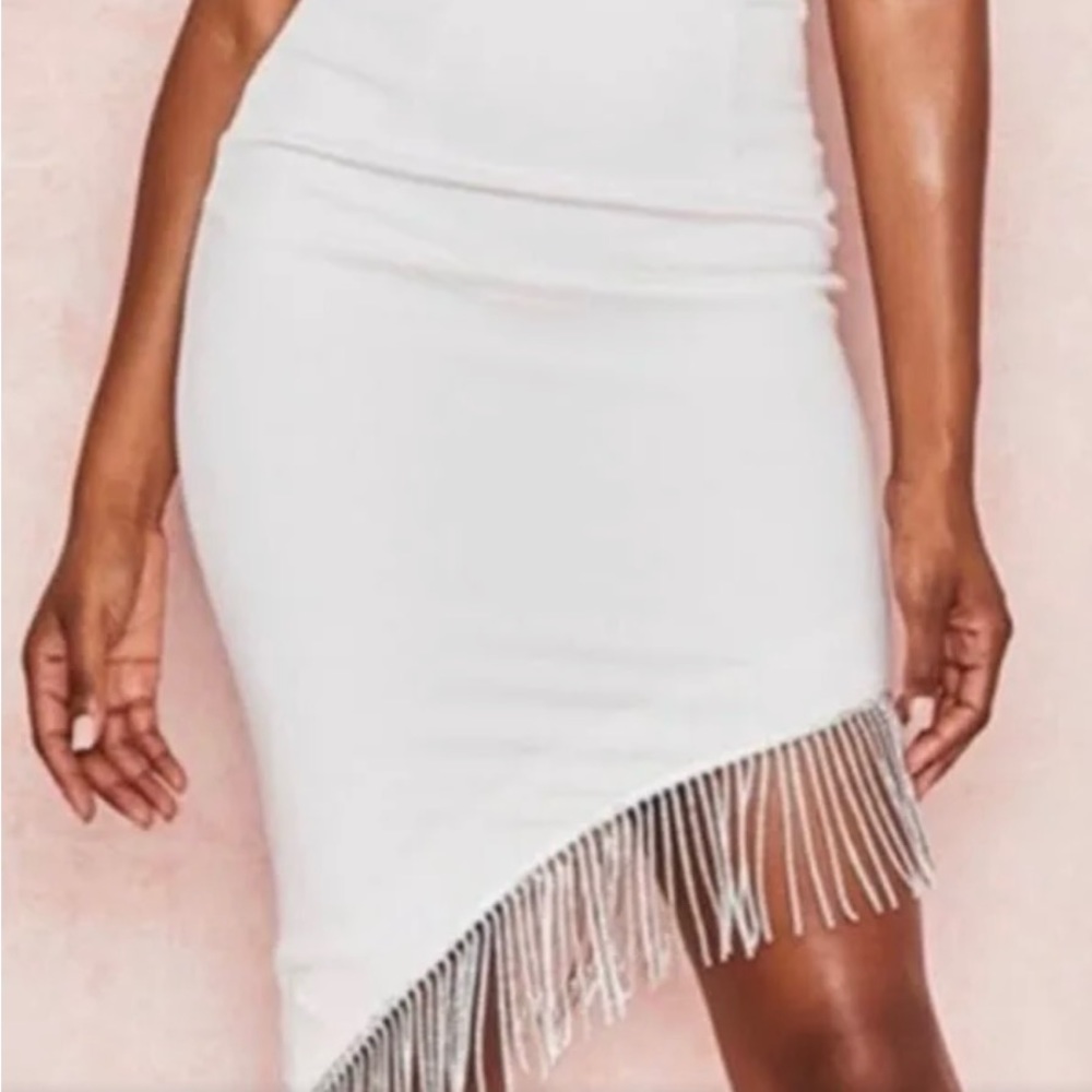 House of CB Zoia Crystal Crepe Skirt